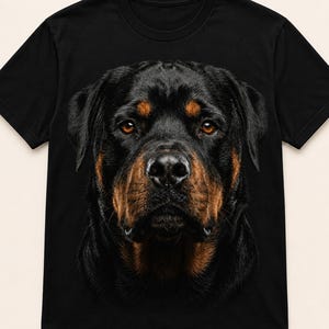 Rottweiler PNG | Realistisches Hundegesicht-T-Shirt-Design | Sublimations-Download