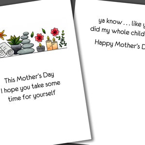 Take Time For Yourself Mom, Funny Mothers Day Card, Funny Adult Humor Card