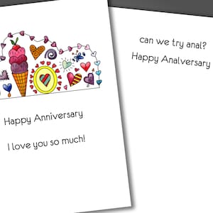 Can We Try Anal? Funny Anniversary Card, Happy Anniversary Card, Sexy Anniversary Card
