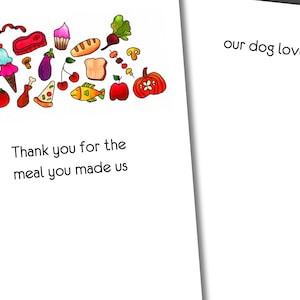 Dog Liked Your Meal Thank You Card, Funny Thank You Card, Appreciation Card