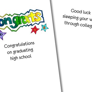 Sleeping Around Funny Graduation Card, Funny Congratulations Card, Funny Adult Humor Card