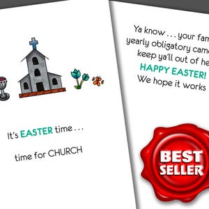 Keeping You Out of Hell Funny Easter Card, Funny Religious Card, Happy Easter Card