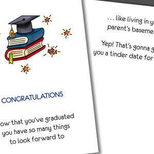 Parent&#39;s Basement Graduation Card, Funny Graduation Card, Funny Congratulations Card