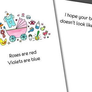 Baby Doesn&#39;t Look Like You, New Baby Card, New Parent Card, Funny New Baby Card