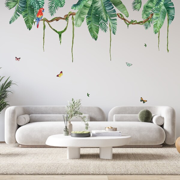 Jungle Wall Decals Etsy
