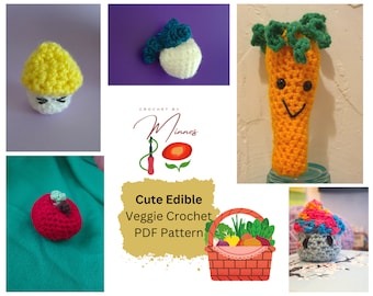 4 Crochet Patterns: Make Your Own Wee Amigurumi Vegetables with Our Easy Beginner Tutorial