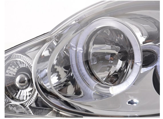 FK Set LED Drl Projector Headlights Peugeot 05 -