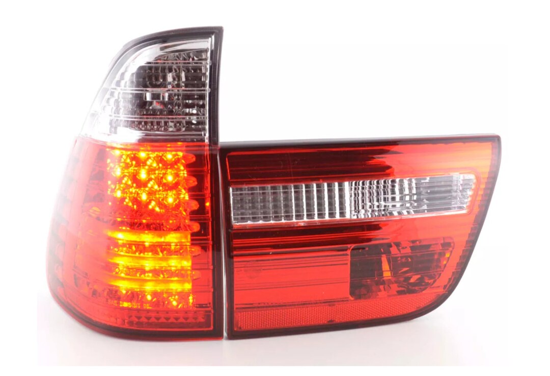FK Pair Rear lights BMW 5-series E39 95-00 Crystal Red White M Sport LHD M5 main image 0