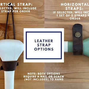 Leather Canoe Paddle Hanger