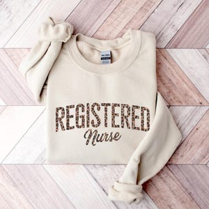 Nurse Sweatshirt Registered Nurse Crewneck RN Sweater Gift for Nurse Nursing School Apparel Nurse Life Healthcare Professional Gift