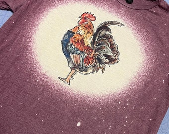 Rooster Bleached Tee