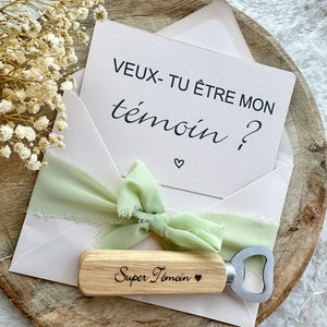 Demande témoin avec décapsuleur super témoin mariage mon frère mon ami image 3