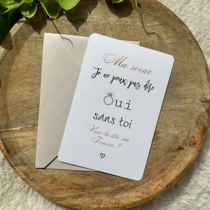 Tarjeta Testigo de boda | ¿Quieres ser mi testigo de boda? | Tarjeta Rasca  Personalizable | Petición Testigos o Dama de Honor o Madrina de Boda