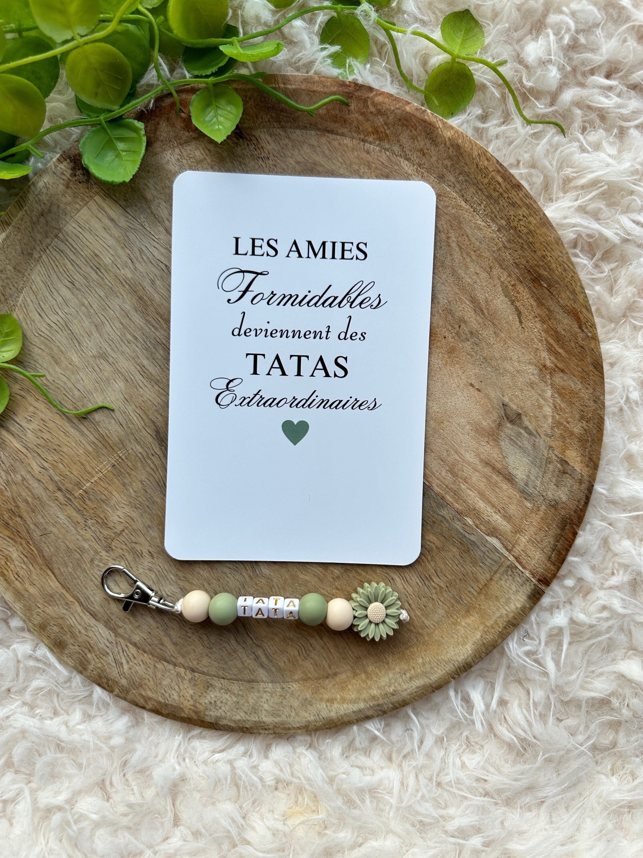 Naïris bijoux Tata - Carte Annonce Grossesse à Gratter - Bon Cadeau