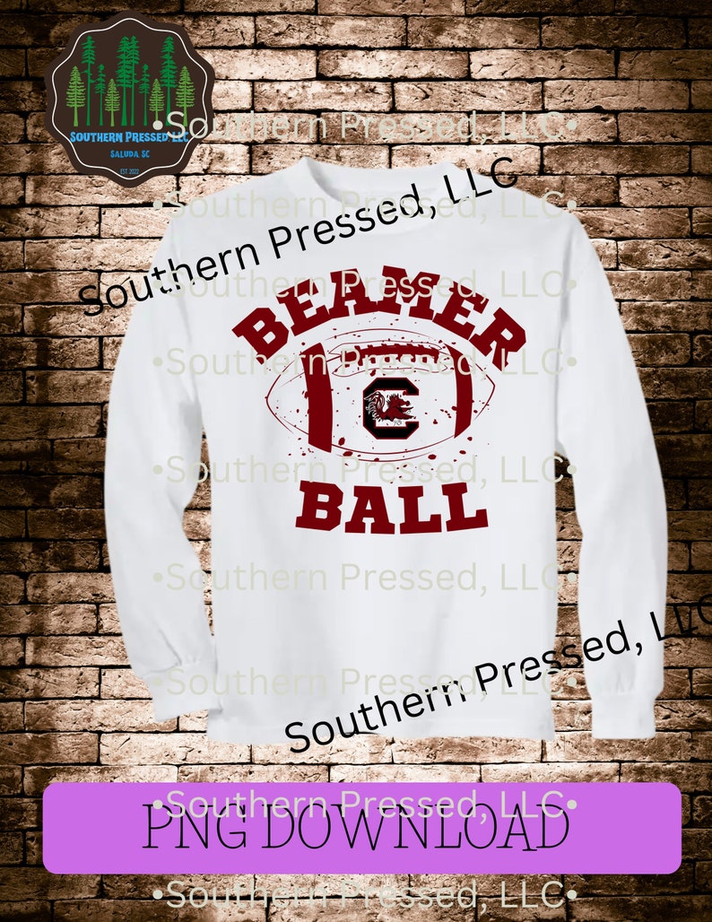 Beamer Ball Football South Carolina Gamecocks Digital Etsy