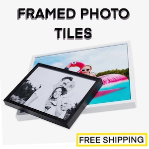 Framed photo tiles