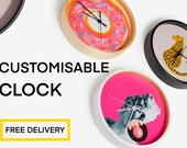 Bamboo wall CLOCK - customise your own