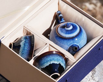 Tenmoku “Etoile” tea service box