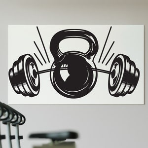 Gym Wall Sticker Gym Wall Decal Sport Wall Decor Custom Decals Wall Art BB00012