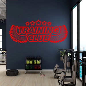 Gym Wall Sticker Gym Wall Decal Sport Wall Decor Custom Decals Wall Art GYM0019