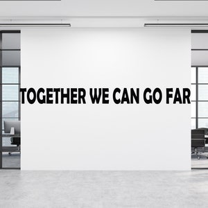 Teamwork Decal Teamwork Wall Decal Teamwork  Wall Sticker Teamwork Wall Art Home Decor Wall Art T001
