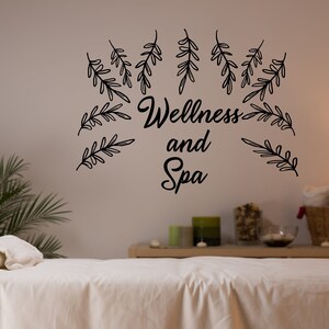 Spa Decal Spa Wall Decal Spa Wall Sticker Spa Wall Art Home Decor Wall Art SPA0004