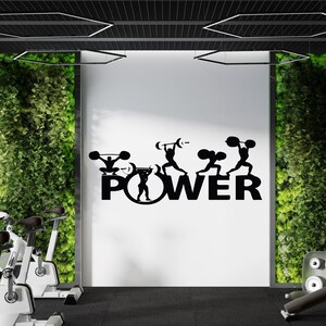 Gym Decal Gym Wall Decal Gym Wall Sticker Gym Wall Art Home Decor Wall Art GYM0031