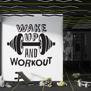 Gym Decal Gym Wall Decal Gym Wall Sticker Gym Wall Art Home Decor Wall Art GYM0032