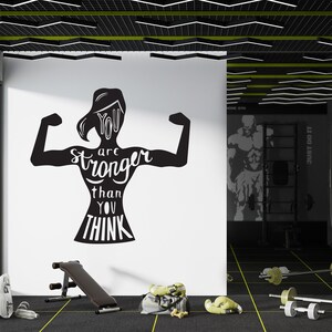 Gym Decal Gym Wall Decal Gym Wall Sticker Gym Wall Art Home Decor Wall Art GYM0035