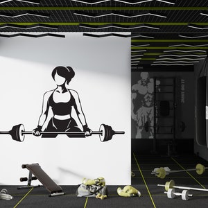 Gym Decal Gym Wall Decal Gym Wall Sticker Gym Wall Art Home Decor Wall Art GYM0036