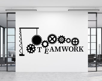 Teamwork sticker Teamwork muur sticker Teamwork muur sticker Teamwork Wall Art Home Decor Wall Art TM0008