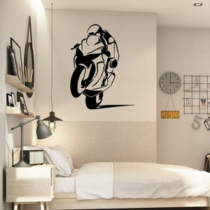 Motorcycle Decal Motorcycle Wall Decal Motorcycle Wall Sticker Motorcycle Wall Art Home Decor Wall Art M009
