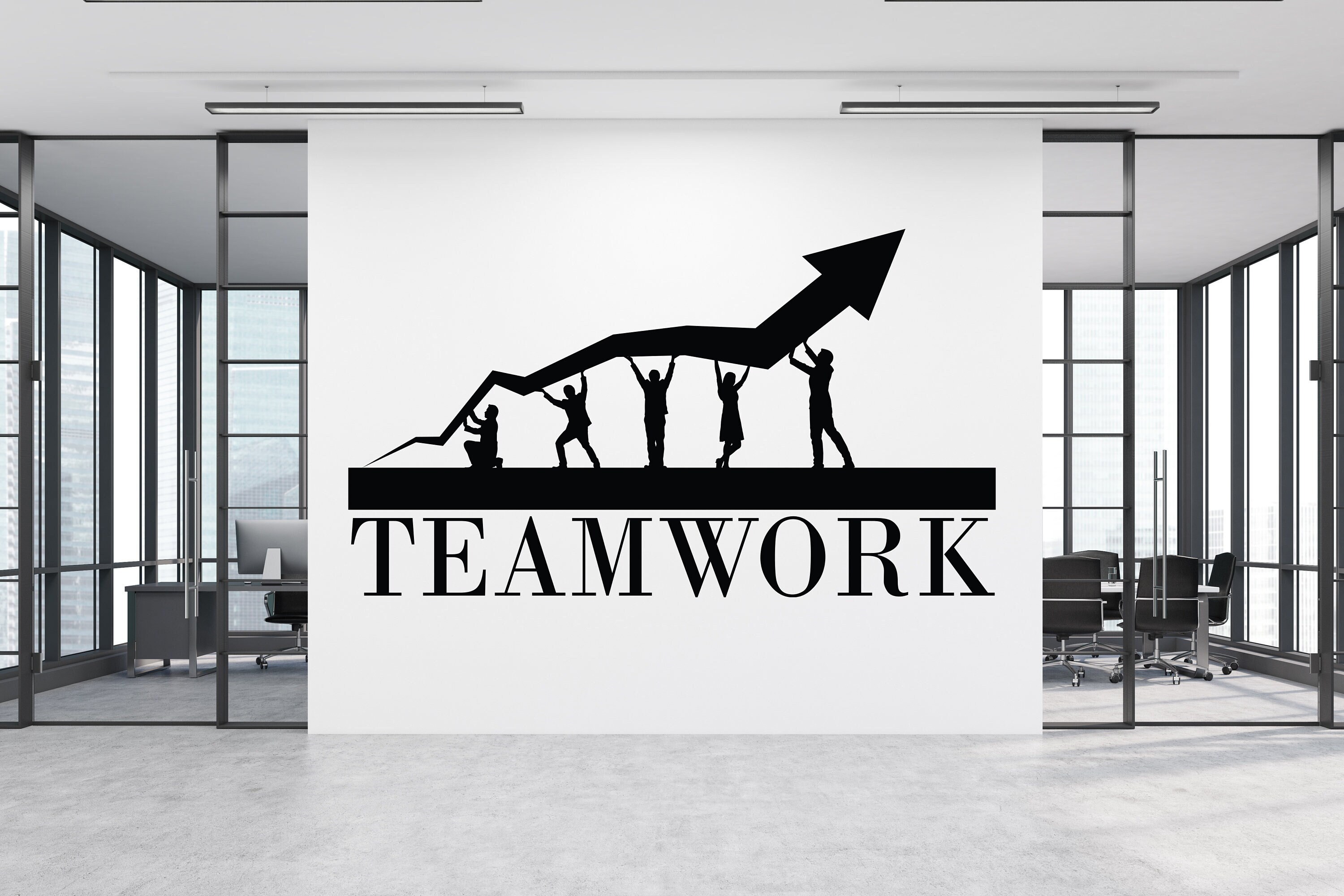 Teamwork Patch Teamwork Decal Teamwork Wall Decal Teamwork Wall Sticker Teamwork Wall ...