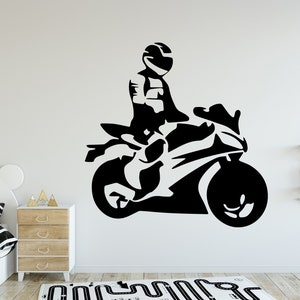 Motorcycle Decal Motorcycle Wall Decal Motorcycle Wall Sticker Motorcycle Wall Art Home Decor Wall Art M0013