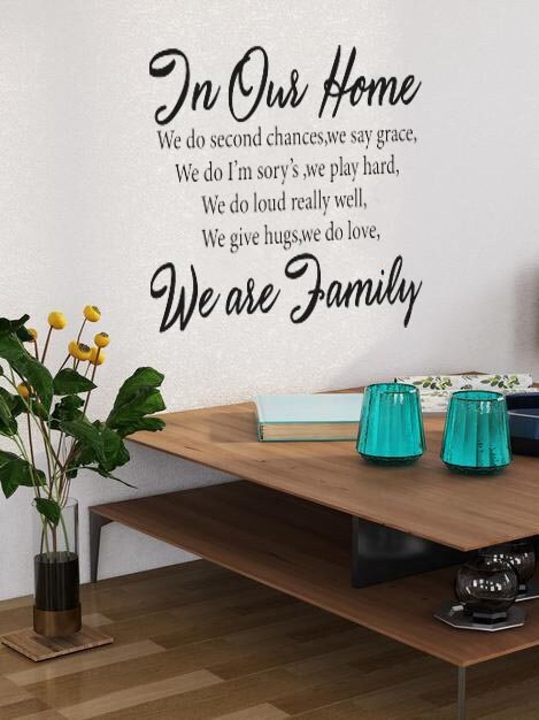 Quote Wall Sticker Quote Wall Decal Wall Decor Custom Decals Wall Art ...