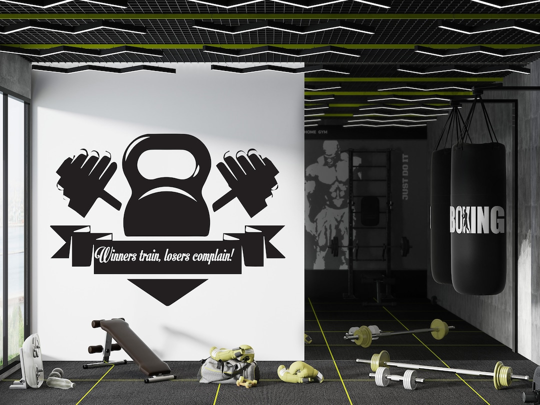 Gym Decal Gym Wall Decal Gym Wall Sticker Gym Wall Art Home Etsy