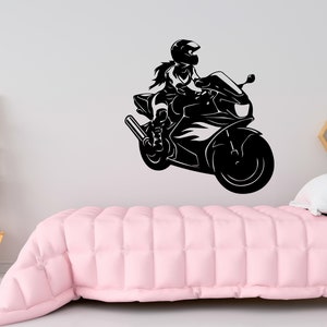 Motorcycle Decal Motorcycle Wall Decal Motorcycle Wall Sticker Motorcycle Wall Art Home Decor Wall Art M0019