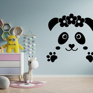 Panda Decal Panda Wall Decal Panda Wall Sticker Panda Wall  Home Decor Wall Art PP 03