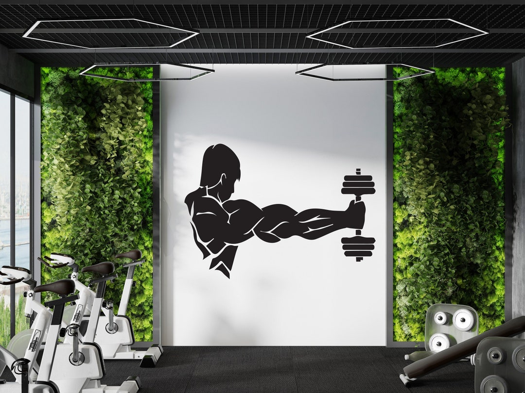 Gym Decal Gym Wall Decal Gym Wall Sticker Gym Wall Art Home Decor Wall