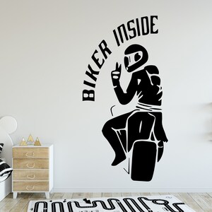 Motorcycle Decal Motorcycle Wall Decal Motorcycle Wall Sticker Motorcycle Wall Art Home Decor Wall Art M0012