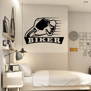 Motorcycle Decal Motorcycle Wall Decal Motorcycle Wall Sticker Motorcycle Wall Art Home Decor Wall Art M0011