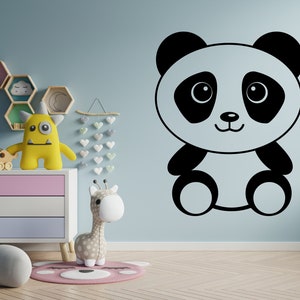 Panda Decal Panda Wall Decal Panda Wall Sticker Panda Wall  Home Decor Wall Art PP 04