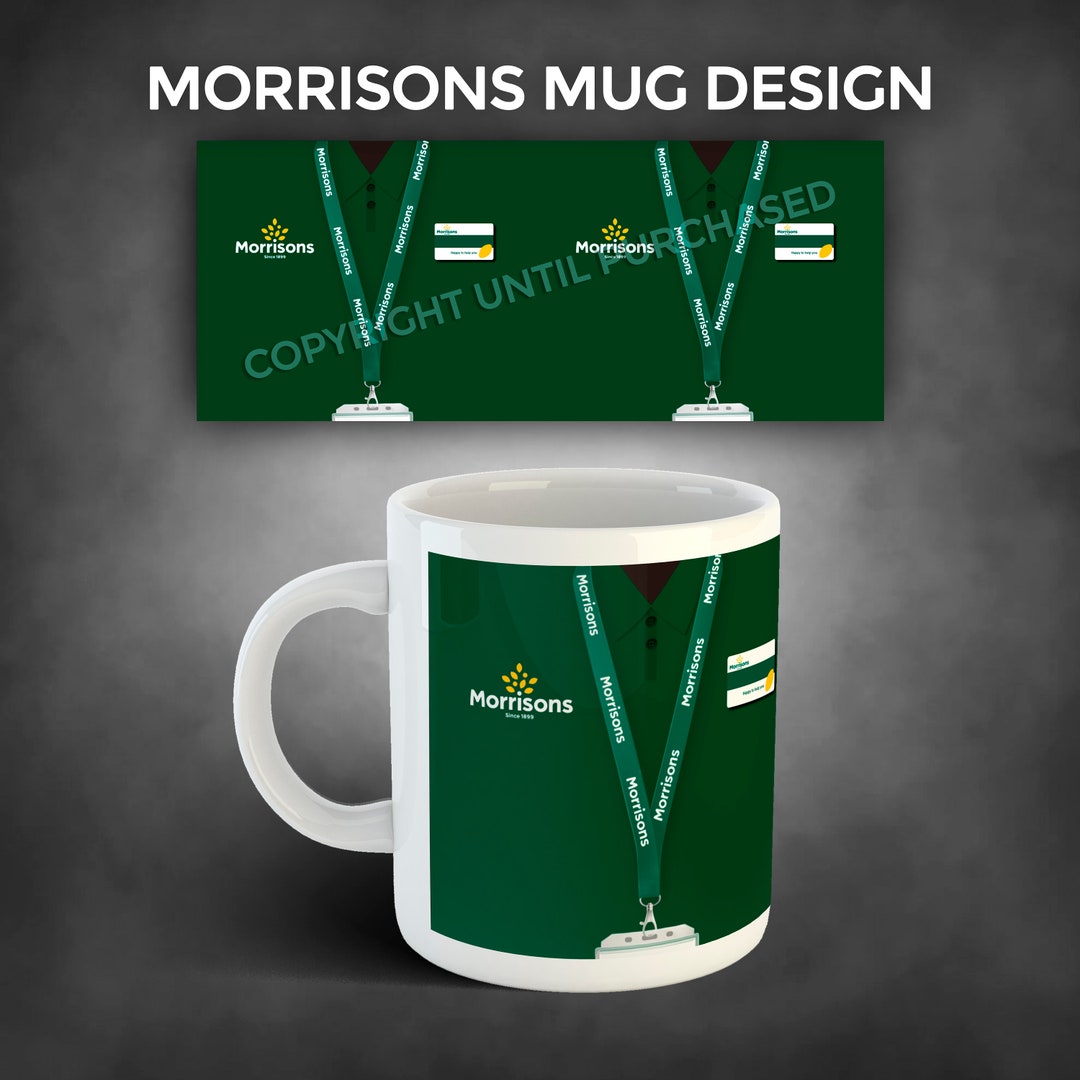 Morrisons Mug Digital Download Supermarket Worker Etsy
