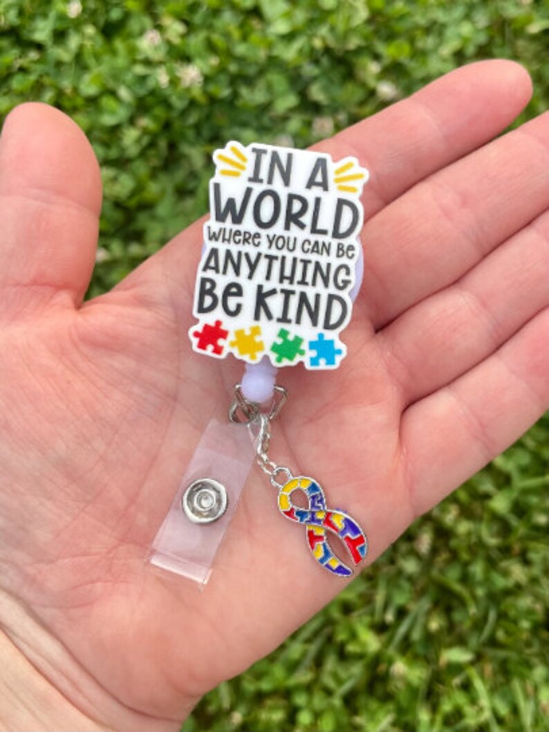 Badge Reel Topper, Teacher Puzzle Piece, Nurses Badge Reel, Badge Buddy