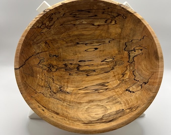 Bol en bois d'érable ondé de 18 cm