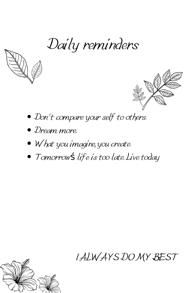 Daily Reminders Which Will Make Your Day Go Smoothly - Etsy