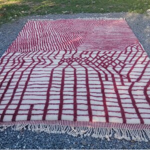 moroccan rug, modern morocco rug , custom size morocco rug , berber rug white, beni rug