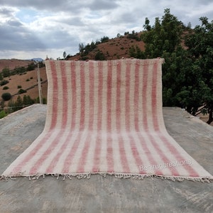 moroccan rug pink, modern morocco rug, ivory pink rug, berber rug pink, custom size rug, plush rug for living room