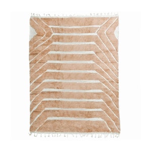 moroccan rug brown , beniourain rug , custom size morocco rug , berber rug , area