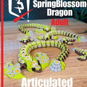 SpringBlossom Dragon 6 articulé P3D - Fichiers numériques 3D - 3MF + STL précolorés